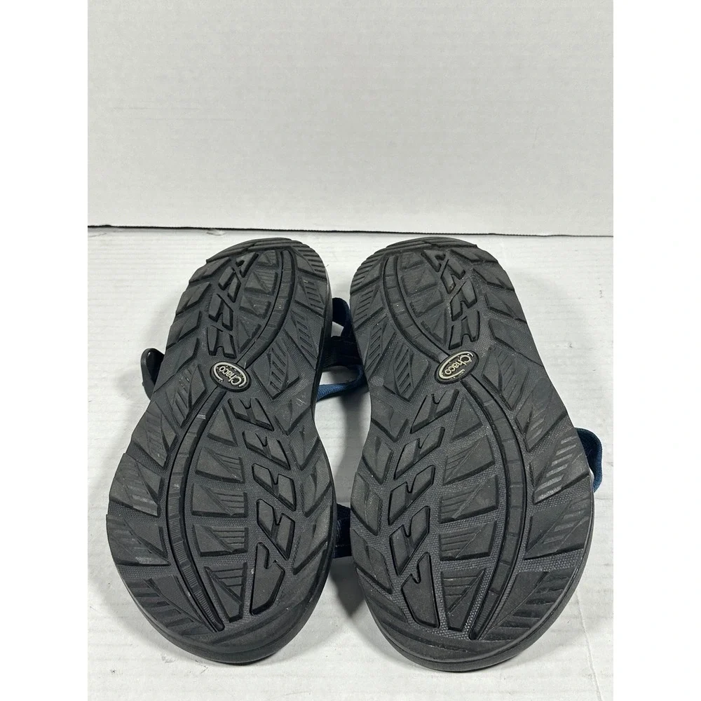 Chaco Mens Z/Cloud 2 Blue Black Adjustable Strap Toe Loop Hiking Sandals Size 11
